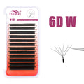 Fadvan YW Eyelash Extensions Quality w Lashes 3DW 4DW 5DW 6DW Volume Fans Eyelashes Extension Professional 0.07 C 8-15mm Trays