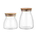 Home Organization Kitchen Storage Modern Tea Food Storage Container Glass Storage Jars With Airtight Lid