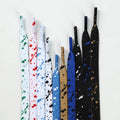 Hotsale splash-ink  flat shoelaces canvas shoes AJ1 sneaker shoelaces creative Fashionable printing Shoe laces