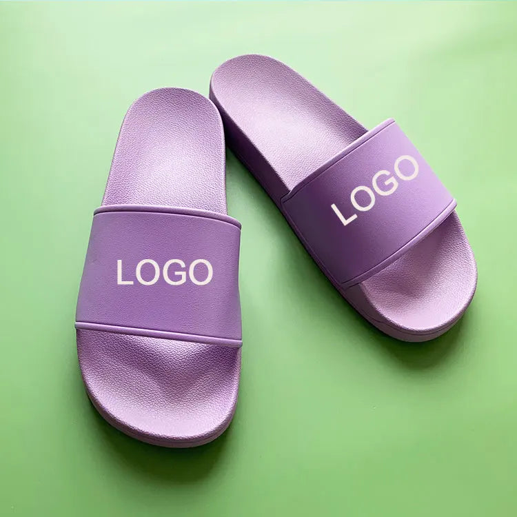 Canada Hot-selling Custom New Arrival Soft Anti-slippery House  PVC Slides Slipper Sandals with Fashion logo for Unisex