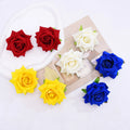Trendy Fabric Rose Flower Stud Earrings for Women Lovely Fruit Drop Jewelry for Weddings Alloy & Zinc Main Material for Lovers