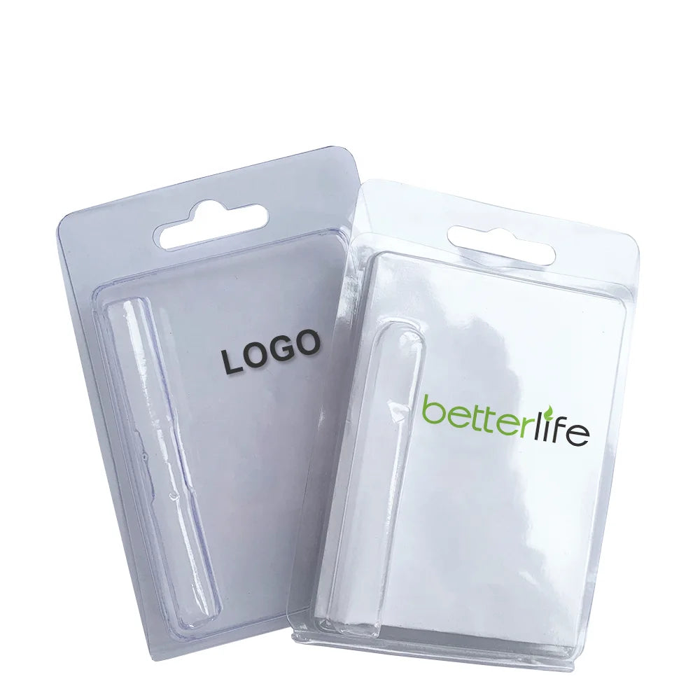 Wholesale Custom Logo Packages Transparency Plastic Clamshell for Empty 0.5ml 1ml Blister Packaging