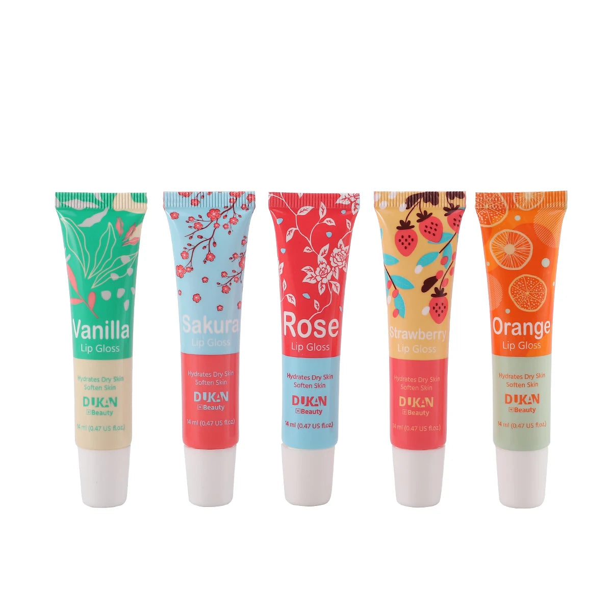 Custom Empty Pe Soft Tubes Vanilla/sakura/rose/orange 10ml12ml15ml  Lip Gloss Lipstick Tube Cosmetic Plastic Packaging Tube
