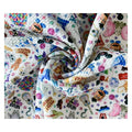 Attractive liverpool Christmas Warp Knitted Eco-Friendly Bullet Fabric Printed Soft and Stretchy for Baby Clothes Girls