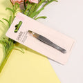 Wholesale Stainless Steel Eyebrow Tweezers Black Slanted Lash Tweezers and Eyelash Applicators Eyebrow Scissors