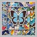 58PCSCute Animal Patterns Creative Insect Graffiti butterfly Color Stickers Headphones Refrigerator Decorative Stickers