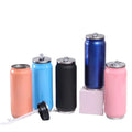 12 oz 17 oz Custom Blank Cola Bottle Cup Stainless Steel Cola Beer Soda Can Shape Tumbler Cup Cola Water Bottle
