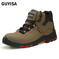 GUYISA Outdoor Sports Steel Toe Safety Boots Fashionable for Summer Winter and Autumn MegaBDM