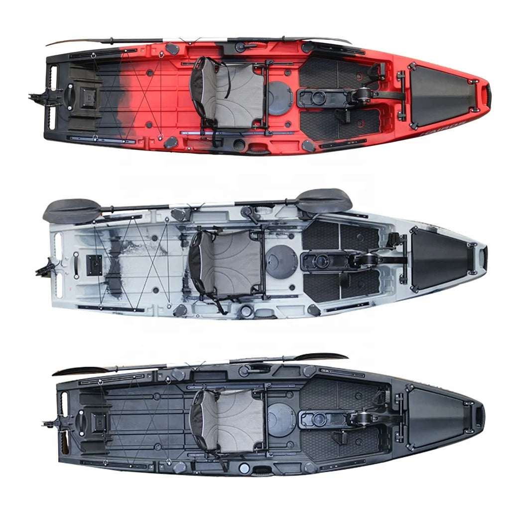 Pedal Kayak Single Person Wide Safety Kayak for Sale Imported Lldpe or Hdpe CE Customized Materials Provide ODM Fishing 3 Years