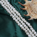 Zhuji Pearl Market 9-10mm White Baroque Freshwater Pearls Natural White Real Pearl for Necklace Making Loose Beads