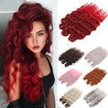 Wholesale Premium Fiber Heat Resistant Deep Water Wave Ombre Blonde Braids Twist Crochet Braiding Synthetic Hair Extensions MegaBDM