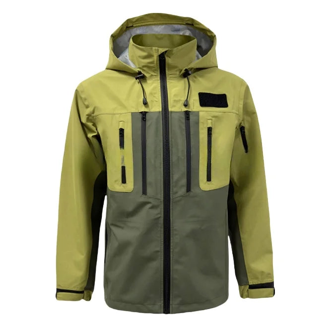 Factory Wholesale Outdoor Coat Fishing Jacket Ocean Offshore Waterproof Breathable Adjustable Hood Rip-stop Sailing Jacket