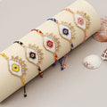 Factory Wholesale Customized Evil Eyes Women's Bracelet Hand Woven Bohemia Miyuki Seed Beads Bracelet