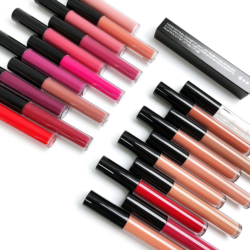 High Pigment Makeup Matte No Label Long Lasting Waterproof Luxury Private logo Tube Lipstick