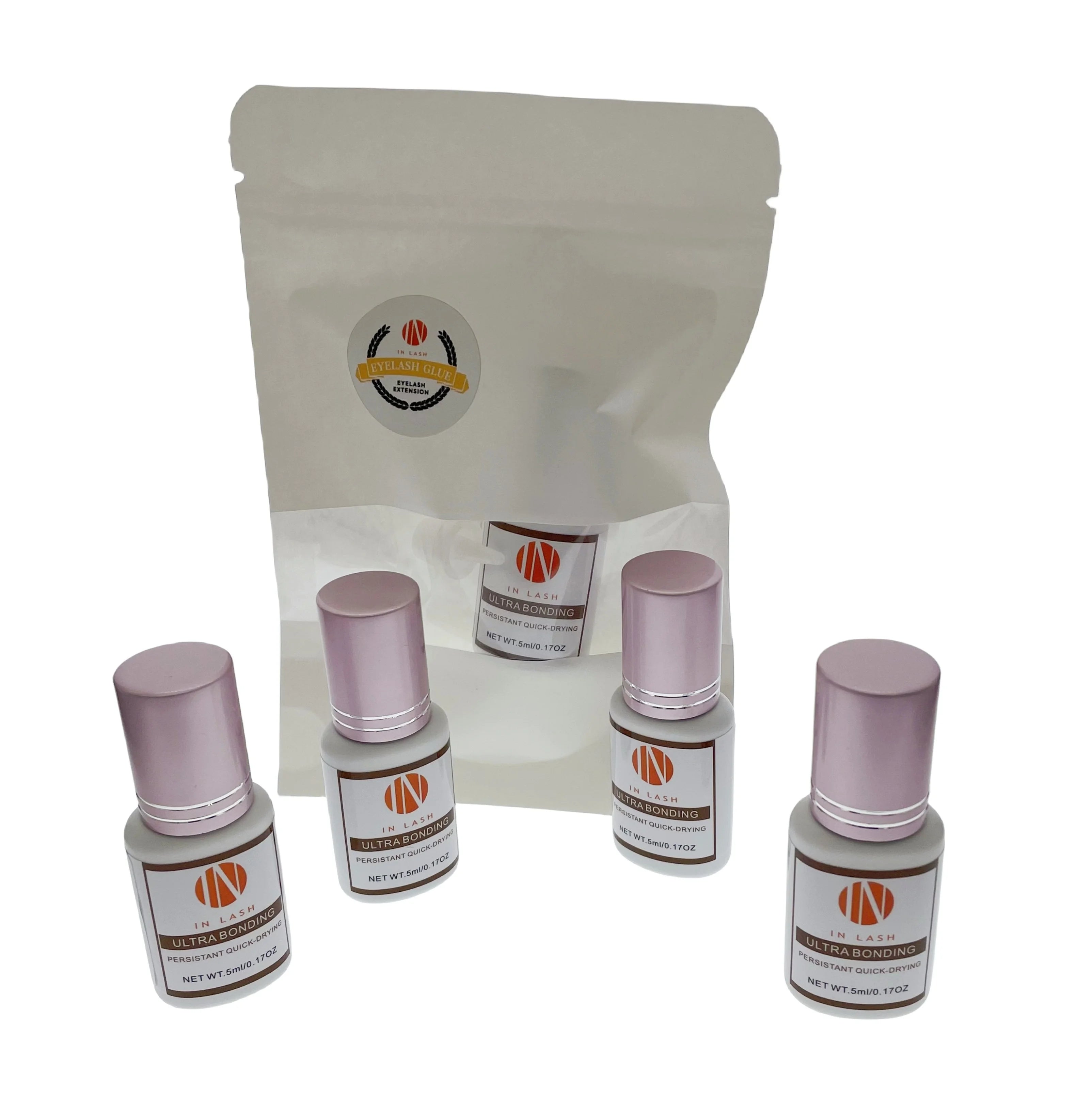 Professional  Supplies Top Quality Eyelash Extension Fast Dry Black Transparent UV Lash Glue