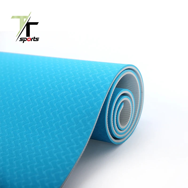 TTSPORTS Cheap Eco Friendly Tpe Yoga Mat 8Mm With Carrying Strap