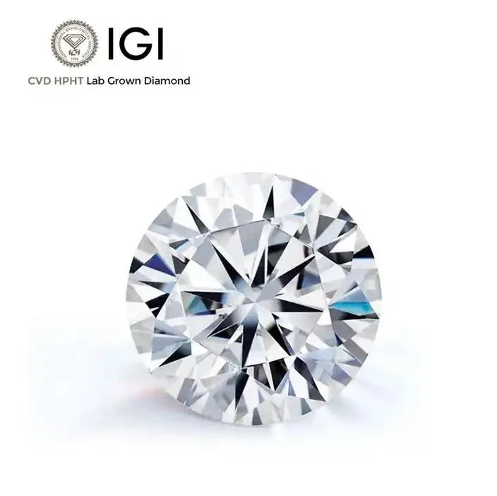 Wholesale Beads for Ring Making 0.5CT 1CT 2CT 5CT DEF HPHT CVD IGI Lab Grown Diamond Lab Diamonds for Sale