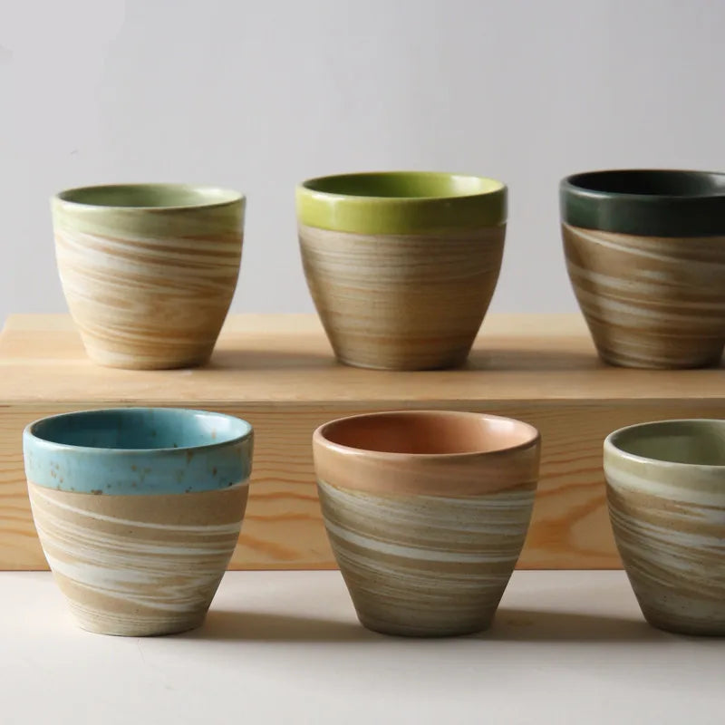 Retro Stoneware Pottery Ceramic Coffee Water Cup