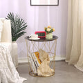 Modern Minimalist Home & Hotel Coffee Table with Metal Leg Basket for Living Room Nesting Furniture