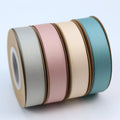 Custom Printable 12mm Biodegradable Polyester Cotton Satin Ribbon Eco-Friendly Double Face Style for Bag Gift Wrapping