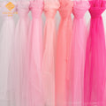 Pink Tulle Fabric Party Decoration INS Tutu Dress Mesh Net Peach Color Soft Illusion Mesh Tulle Fabric