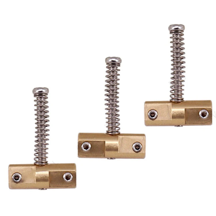Brass String Saddles Loose Electric Guitar Bridge Saddle Brass Compensated TL Guitar Saddles for Electric Guitar