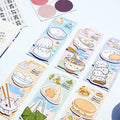 Nekoni Cute Self-Stick Memo Note  Kawaii  Food Image Paper Index Bookmark for Sticky Notes Pad