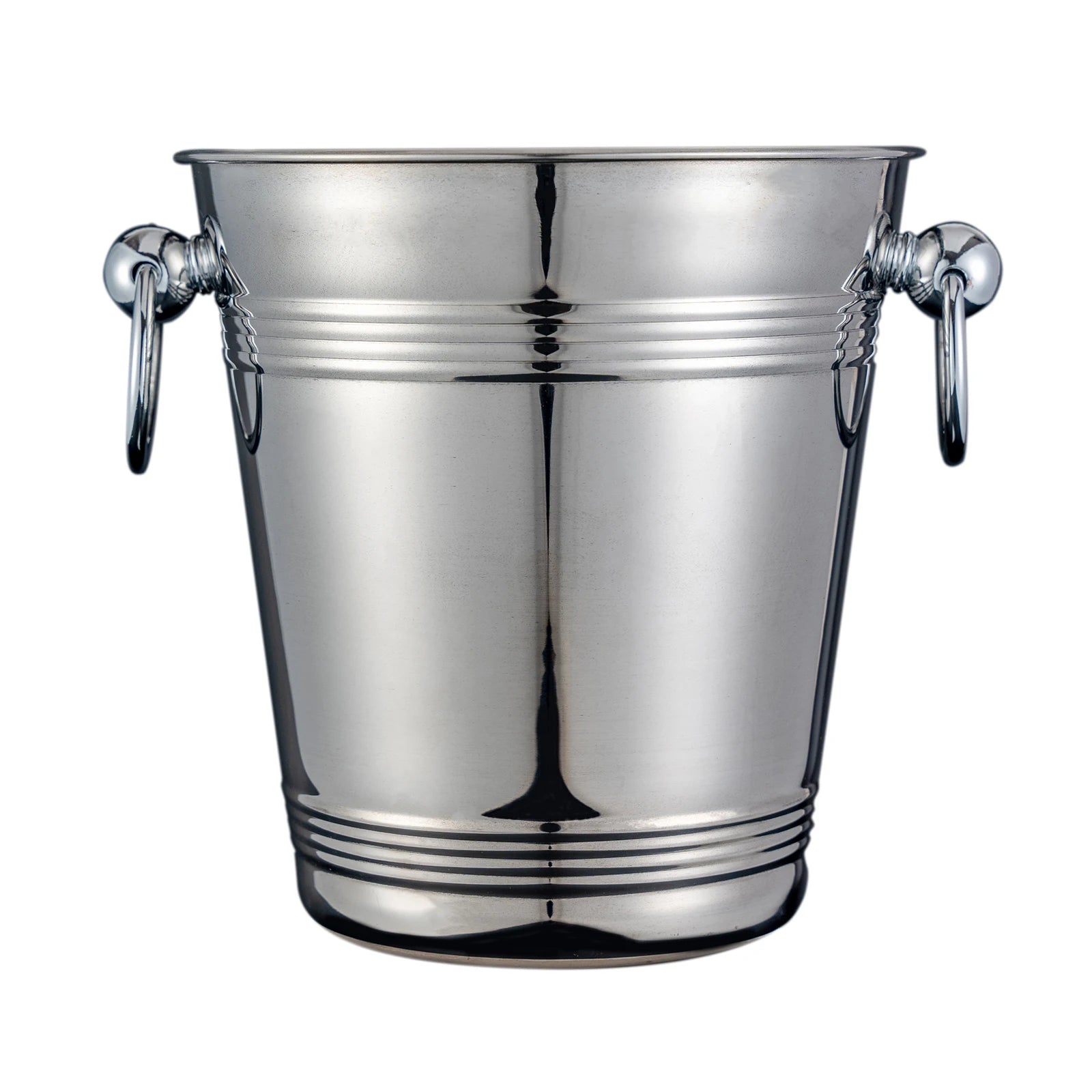 New IHCH IHCH-25217-9 304 Stainless Steel Classic Portable Large Capacity Ice Bucket with Bracelet Handle Party