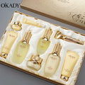 ODM OEM Whitening Set Skin Care Kit Condensed Brightening Organic Beauty Care 24k Gold Anti Aging Revitalizing Skin Care Set