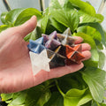 Wholesale 1 Inch Merkaba Natural Crystal Energy Obsidian Merkaba Pendant Star Quartz Aventurine for Decoration