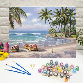 Dropshipping Scenery Canvas Oil Painting Oil Painting by Numbers Without Frame for Home Wall Decoration
