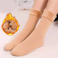 Women's Thick Plush Thermal Fleece Snow Socks Winter Knitted Socks Warm and Comfortable