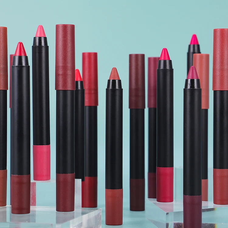 L1#33r Private Label Custom Vegan Cruelty Free Lipliner Pencil Creamy Dark Brown Lip Liner