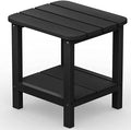 Extreplas Outdoor Easy Installation Adirondack Table Outdoor Side Table