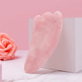 Pink Crystal Gua Sha 100% Natural Jade Rose Quartz Gua Sha Stone Facial Massage Tools