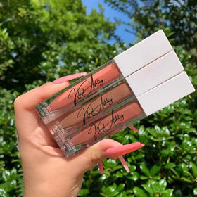 Wholesale 7ml Private Label Clear Custom Lip Gloss Tubes Long Lasting Vegan Matte Pigment Glitter Liquid Lipstick Lipgloss Tube