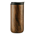Custom Logo 400ml 500ml Thermal Insulated Reusable Wood Grain Bottle Portable Water Cup Coffee Travel Mug Vacuum Coffee Cups