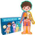 Children Wooden Body Structure Skeletal Muscle Puzzle Montessori Educational Learning Toys for Boys and Girls
