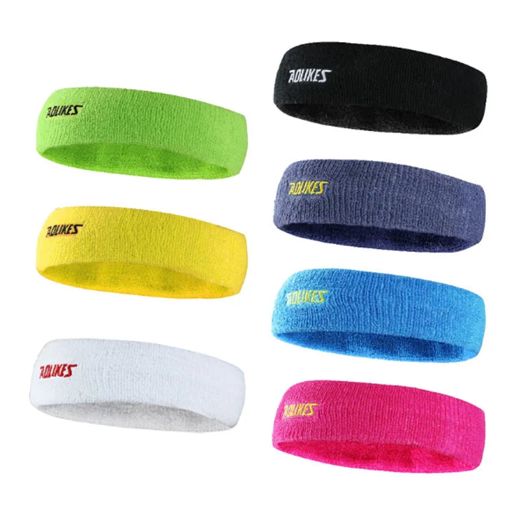 Ladies Fashion Adult Bulk Colorful Private Label Adjustable Breathable Hair Bands Cotton Stretch Headband Sweatband