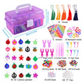 Wholesale DIY Rubber Band Bracelet Set 36 Color TPR Rubber Band Bracelet Making Refill Kids Craft Kits