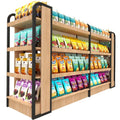 Grocery Store Display Racks Shelves for Retail Store Wood Supermarket Display Shelf CNLF