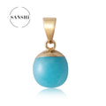 DIY Cute Style Jewelry Charms Gravel Irregularity Amethyst Gemstone Pendants Crystal Stone Pendant