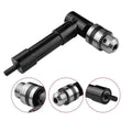 90 Degree Right Angle Electric Drill with Three-Jaw Chuck and Key Corner Tool Alloy Power Tool Accessory