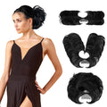 Wholesale 100g Synthetic Messy Bun with Curly Hair Natural Waves and Fluffy Look Heat Resistant Clip-In Elastic Band Chignon