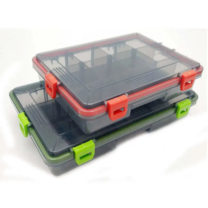 TOP RIGHT FB101 Fishing Lure Tackle Box Waterproof Fishing Lure Storage Boxes Fishing Tool Box Large and Medium Black 250g 2pcs
