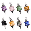 Fashion Carving Kaba Star Multi-Color Crystal Stone Spiritual Pendant Healing Meditation Divination Exquisite Pendulum As Gift