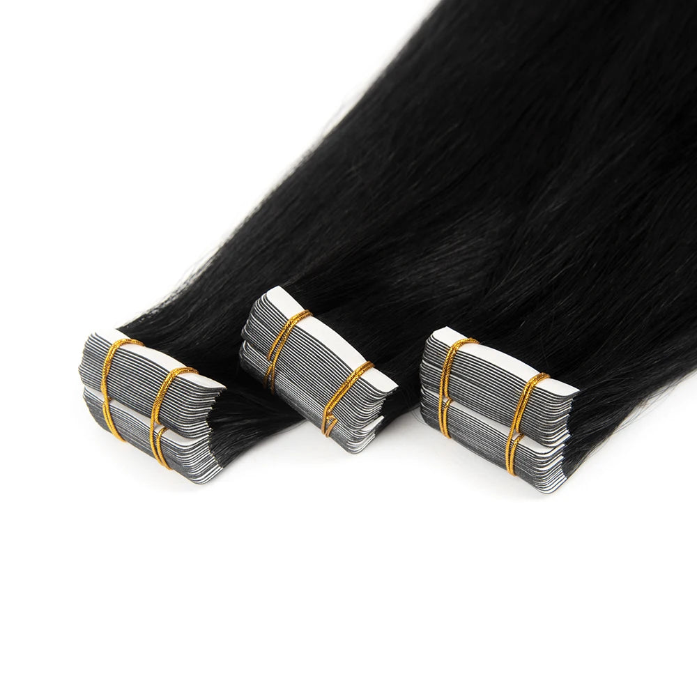 Good Quality Seamless Invisible Virgin Bayalage Straight Real Natural Tape in Hair Extensions 100human Hair