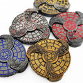 Large Polyhedral Dice Set Metal & Resin D20 D12 D10 D8 D6 D4 for MTG RPG Roleplaying Tabletop Game Board Game Accessories
