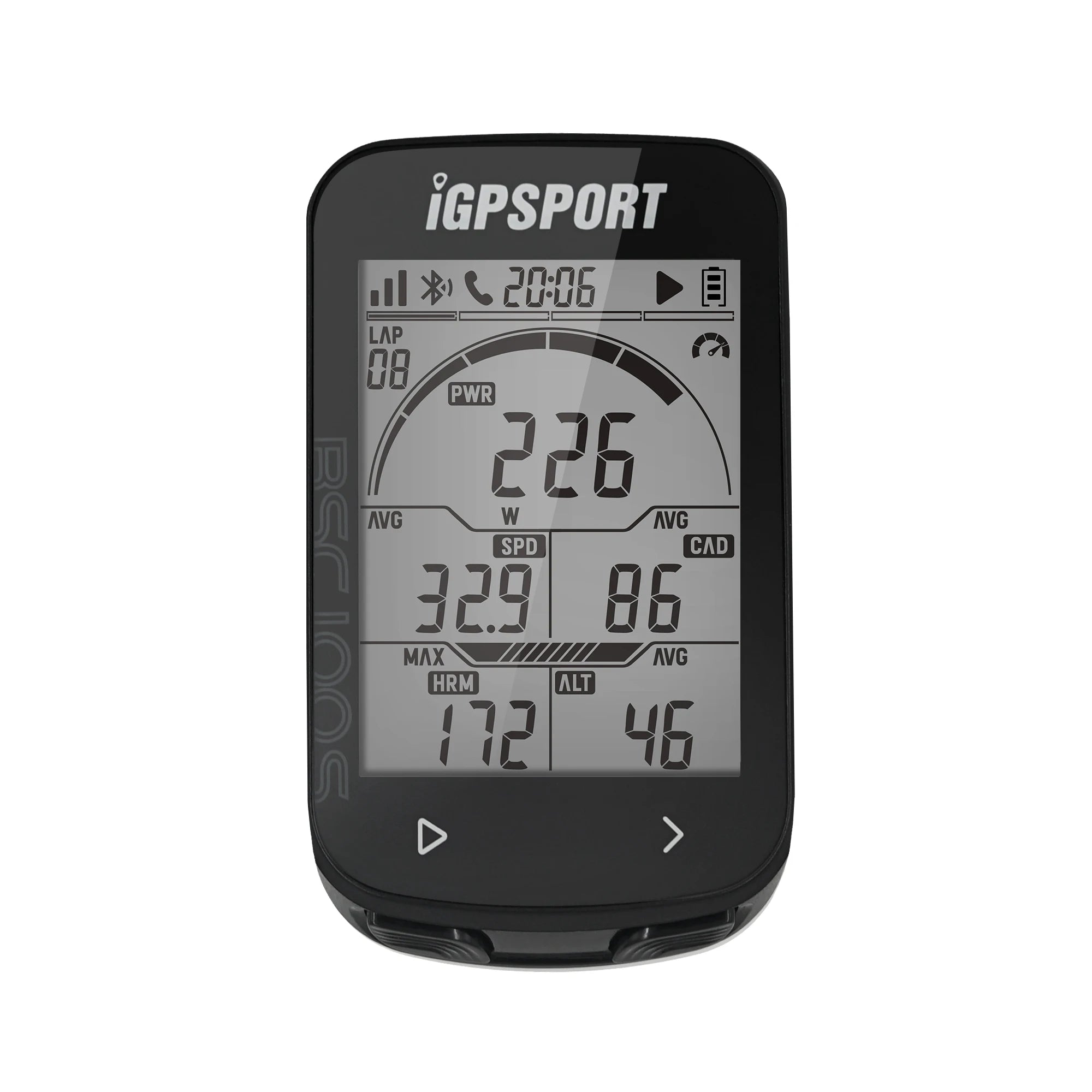BSC100S Wireless 2.6 Inch Display Rainproof Bike Computer Waterproof GPS Cycling Computer