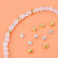 Hot Sale 925 Sterling Silver Polished Four-Pointed Star Charm Beads for Jewelry Making Accessories Supplies